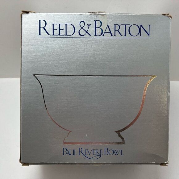 Reed & Barton 104 Silver Plated Paul Revere Bowl Original Box - Picture 5 of 7